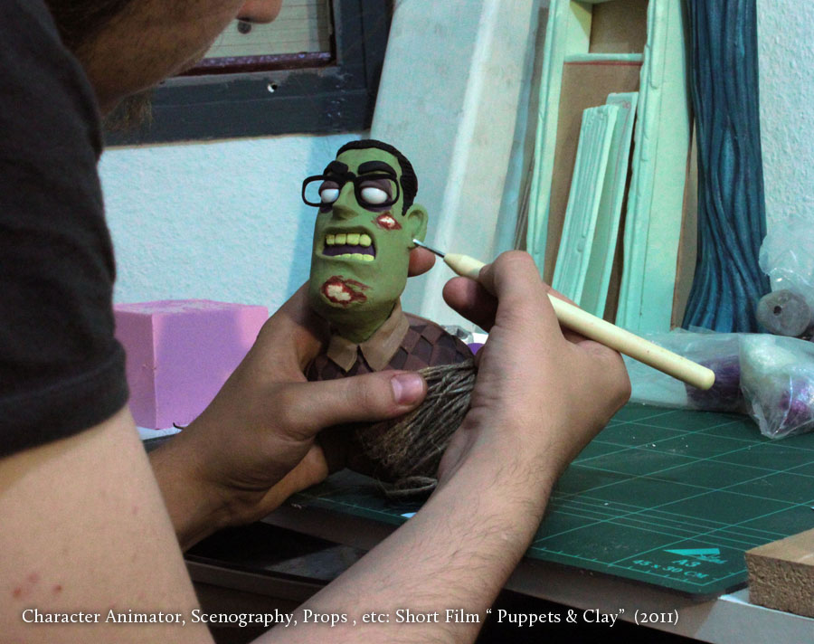 Short film "Puppets & Clay" Barcelona 2011